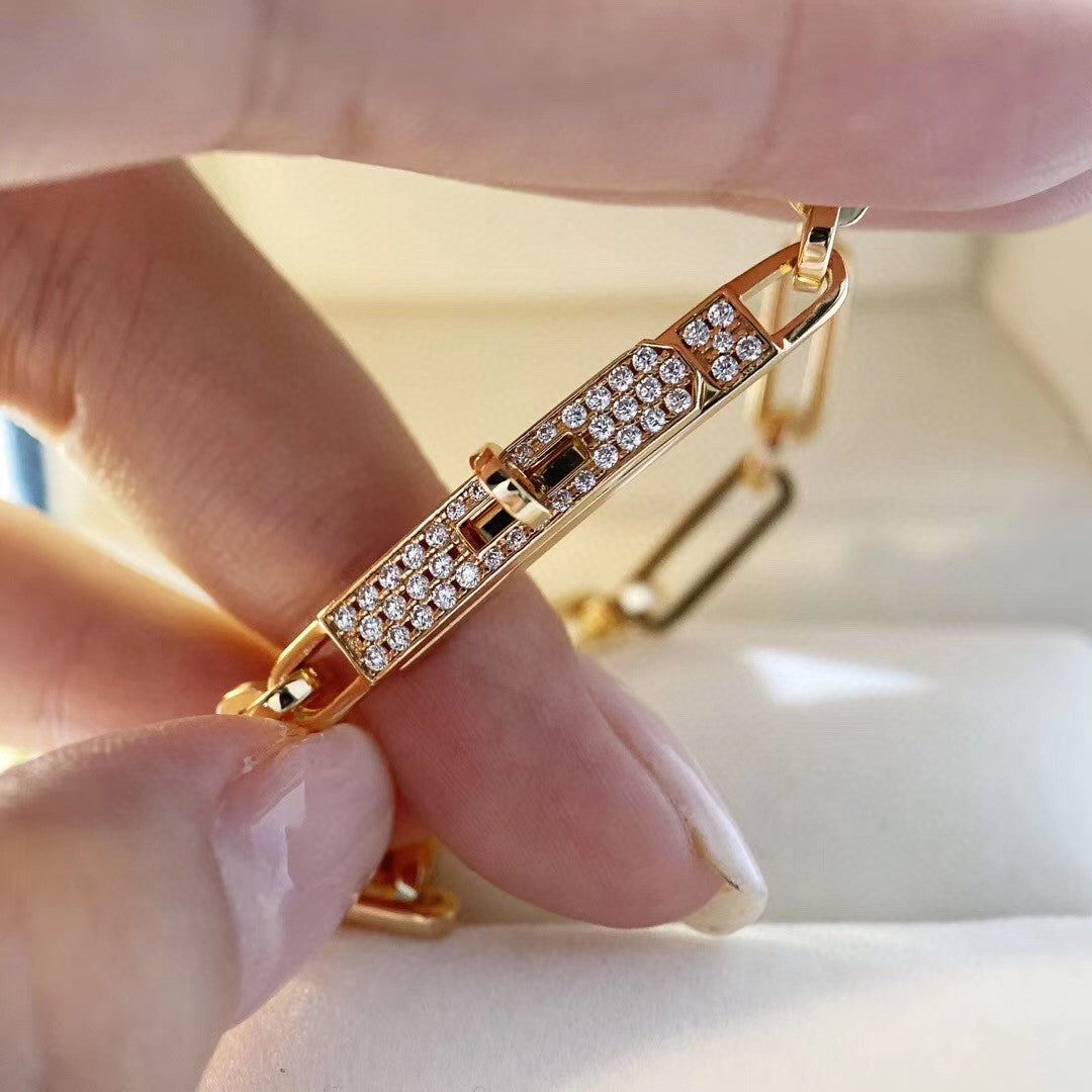 [AURORA]KETTENARMBAND KLEINES MODELL DIAMANT