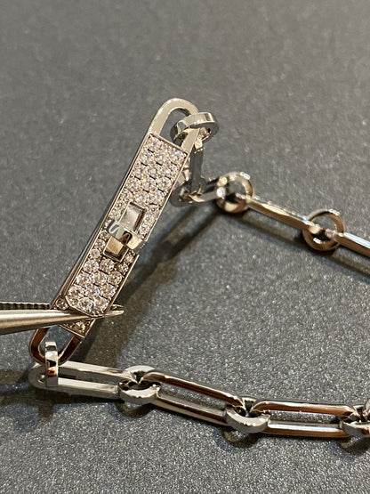 [AURORA]KETTENARMBAND KLEINES MODELL DIAMANT