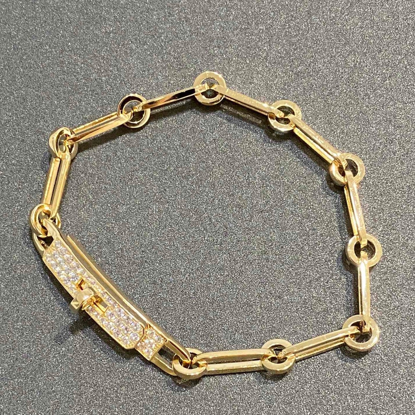 [AURORA]KETTENARMBAND KLEINES MODELL DIAMANT