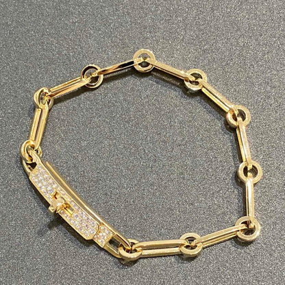 [AURORA]KETTENARMBAND KLEINES MODELL DIAMANT