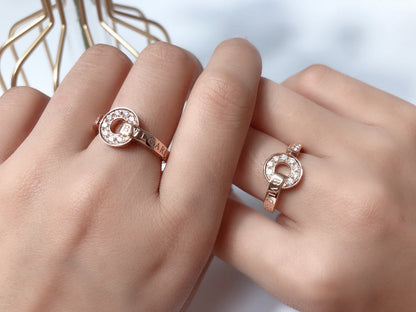 [AURORA]DREAM RING DIAMANT ROTGOLD