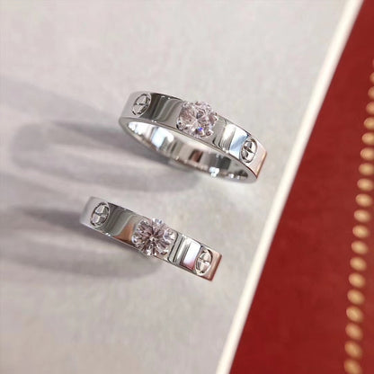 [AURORA] LIEBESRING 3,6 MM 1 GROSSER DIAMANT