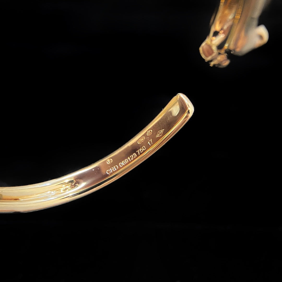 [AURORA]PANTHERE GOLD OPEN BRACELET