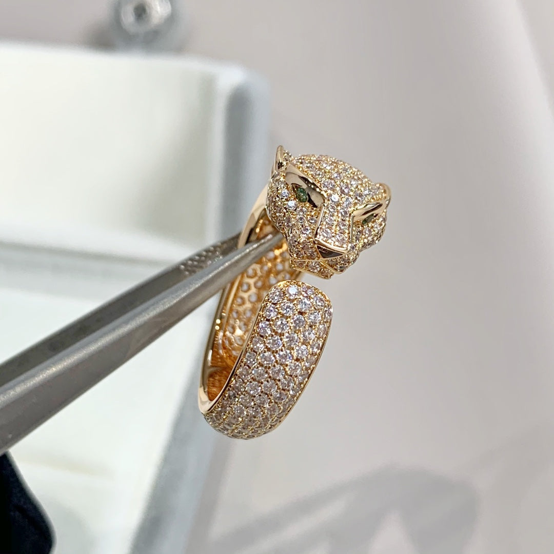 [AURORA]PANTHERE PINK GOLD DIAMOND RING