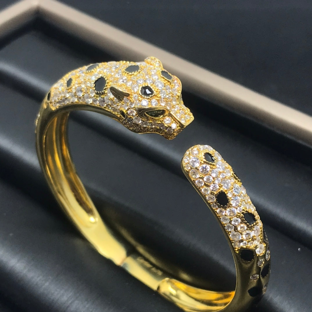 [AURORA]PANTHERE BIG BRACELET DIAMONDS