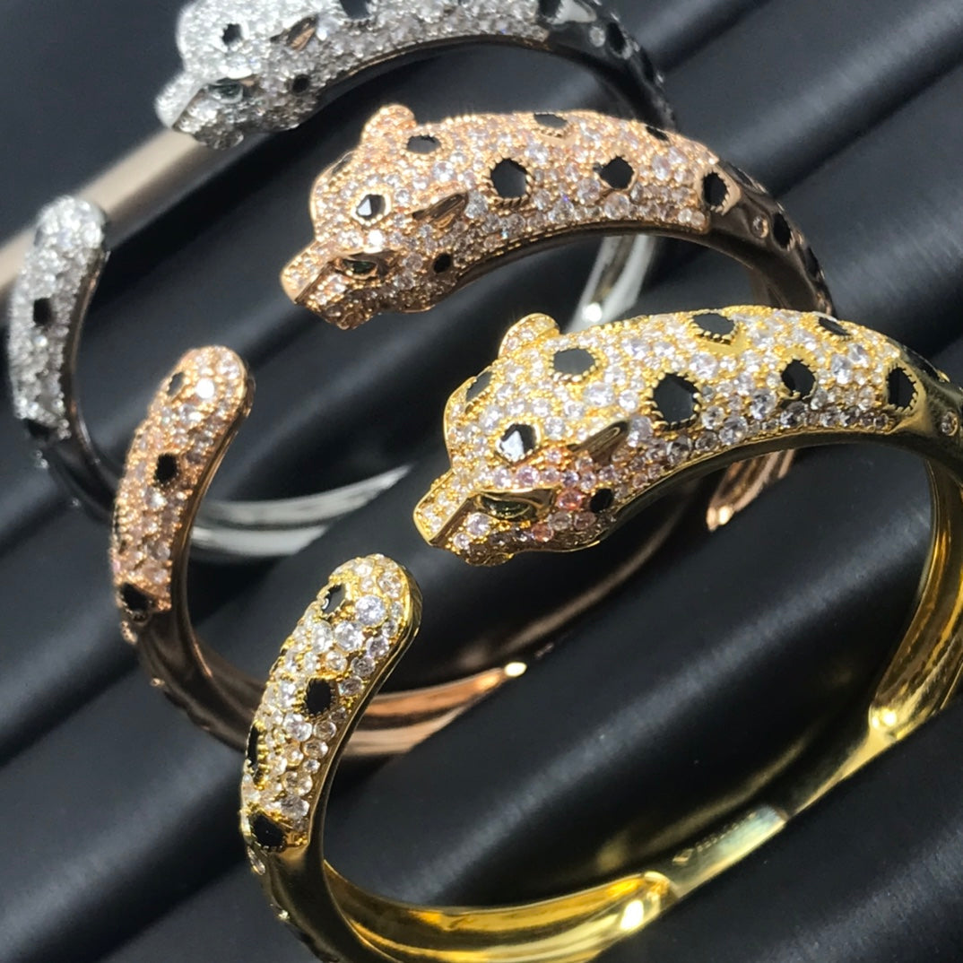 [AURORA]PANTHERE BIG BRACELET DIAMONDS