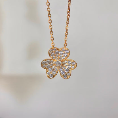 [basloveJW]BLUMEN-DIAMANT-HALSKETTE