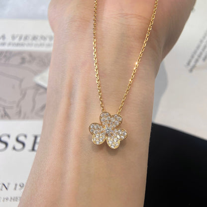 [basloveJW]BLUMEN-DIAMANT-HALSKETTE