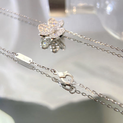 [basloveJW]BLUMEN-DIAMANT-HALSKETTE