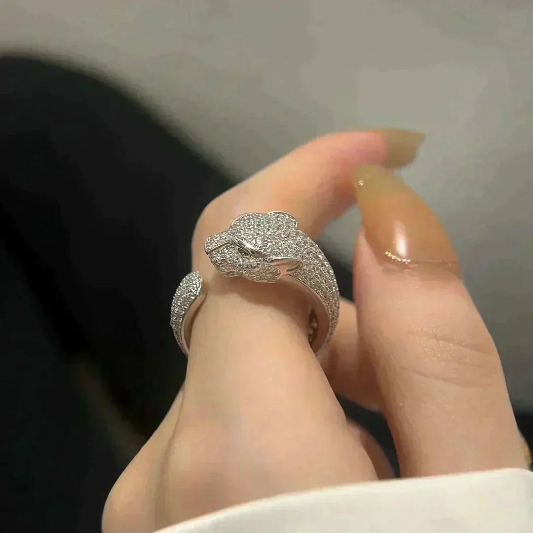 [AURORA]PANTHERE 5.5MM ALL DIAMOND RING