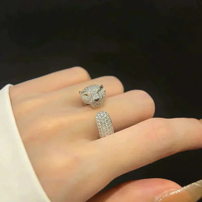 [AURORA]PANTHERE 5.5MM ALL DIAMOND RING
