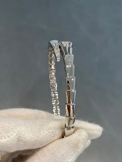 [AURORA]SERPENTI-ARMBAND DIAMANTEN SILBER