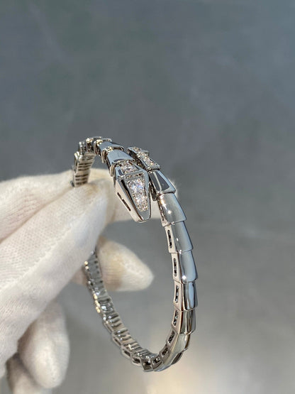 [AURORA]SERPENTI-ARMBAND DIAMANTEN SILBER