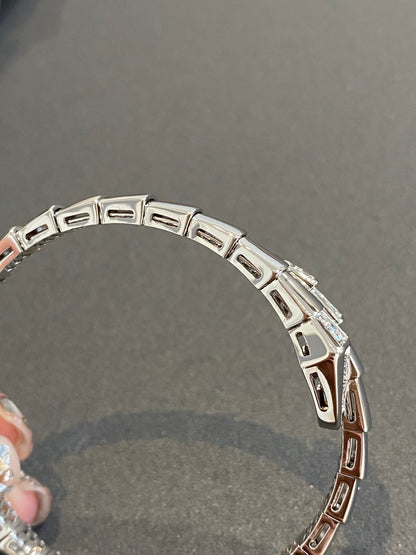 [AURORA]SERPENTI-ARMBAND DIAMANTEN SILBER