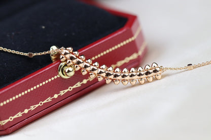 [AURORA]CLASH PINK GOLD NECKLACE