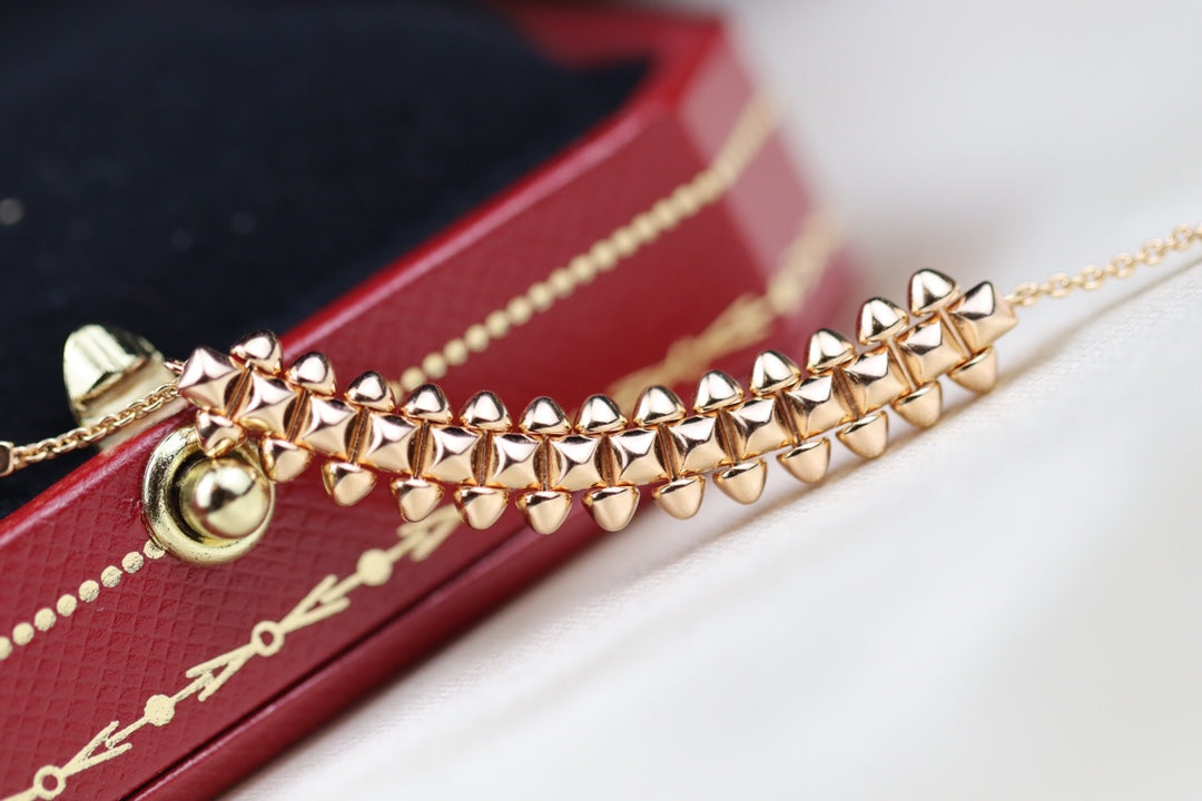 [AURORA]CLASH PINK GOLD NECKLACE