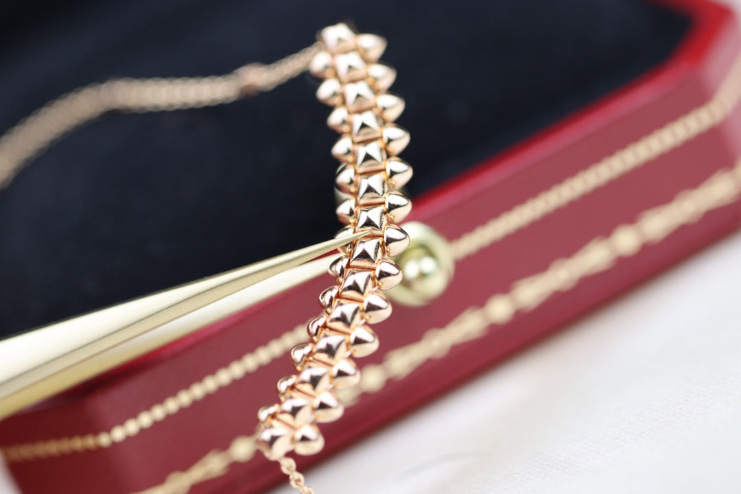 [AURORA]CLASH PINK GOLD NECKLACE