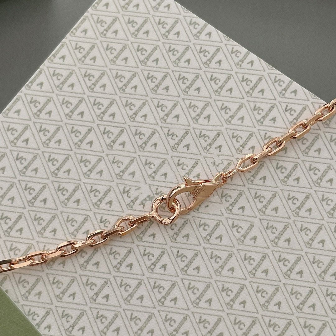 [basloveJW]LUCKY SPRING 15 MOTIVE ROSÉGOLD HALSKETTE