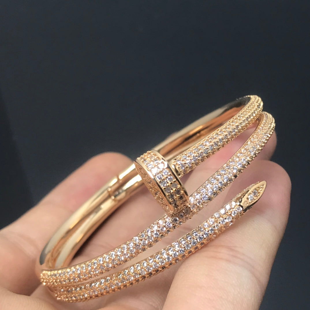 [AURORA]JUSTE ARMBAND 3,5 MM ZWEIREIHIG DIAMANT
