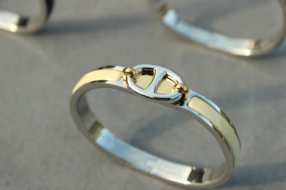 [AURORA]CLIC CHAINE SILVER BRACELET