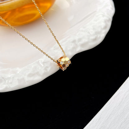 [AURORA]BEE MINI ANHÄNGER DIAMANT HALSKETTE