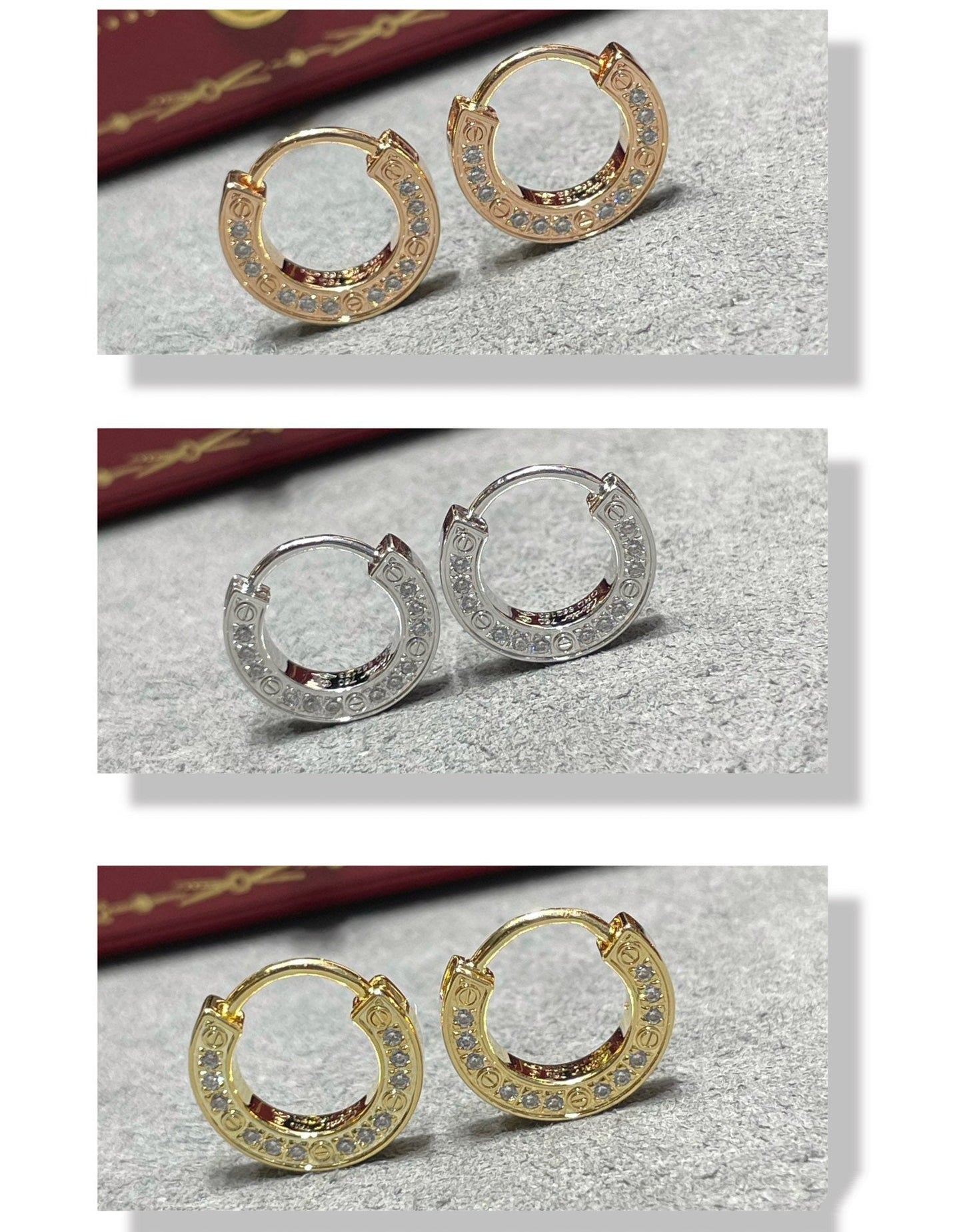 [AURORA]LOVE DIAMANT-OHRRINGE