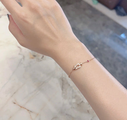 [AURORA]FORCE 10 DIAMANTKETTENGLIEDER-ARMBAND AUS ROTGOLD