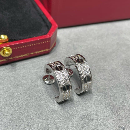 [AURORA]LOVE KERAMIK-OHRRINGE AUS SILBER MIT DIAMANTEN