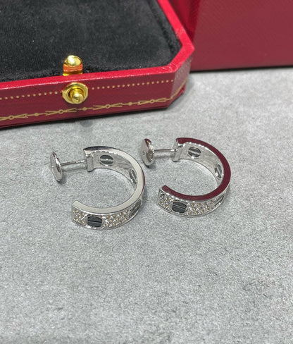 [AURORA]LOVE KERAMIK-OHRRINGE AUS SILBER MIT DIAMANTEN