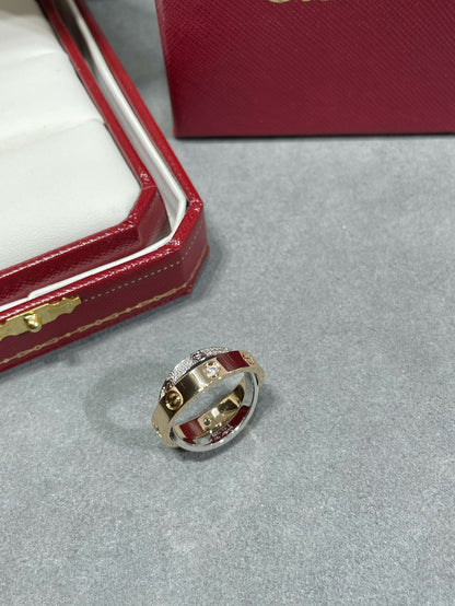 [AURORA]LOVE ROSÉGOLD SILBER DIAMANT DOPPELRING