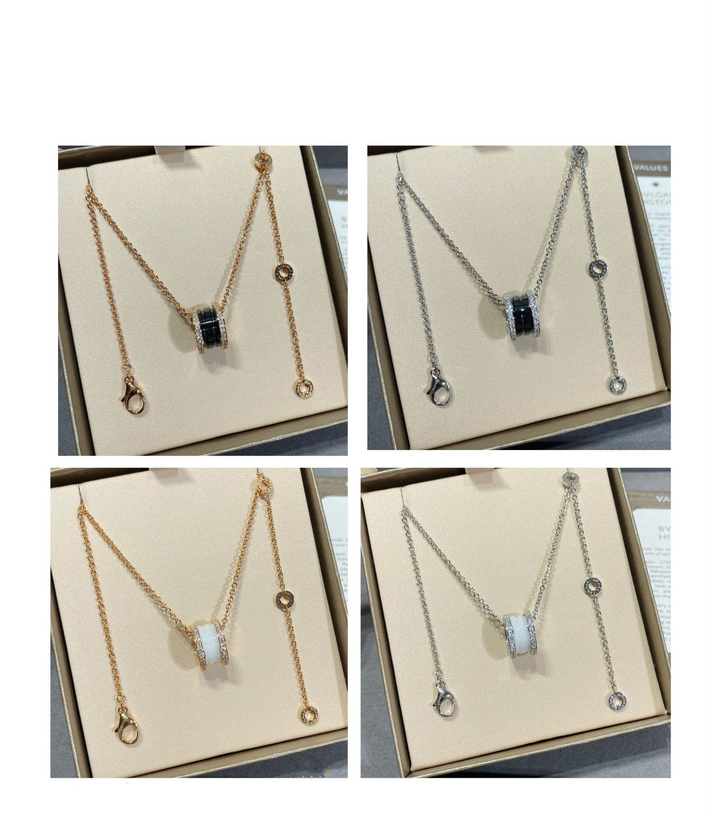 [AURORA]ZERO 1 DIAMOND CERAMIC NECKLACE