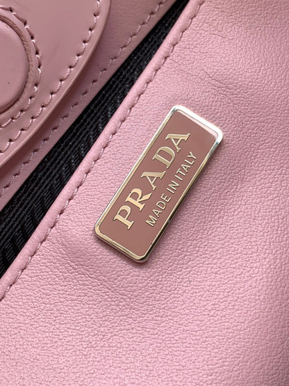 CLEO 30 PINK BRUSHED LEATHER SHOULDER BAG