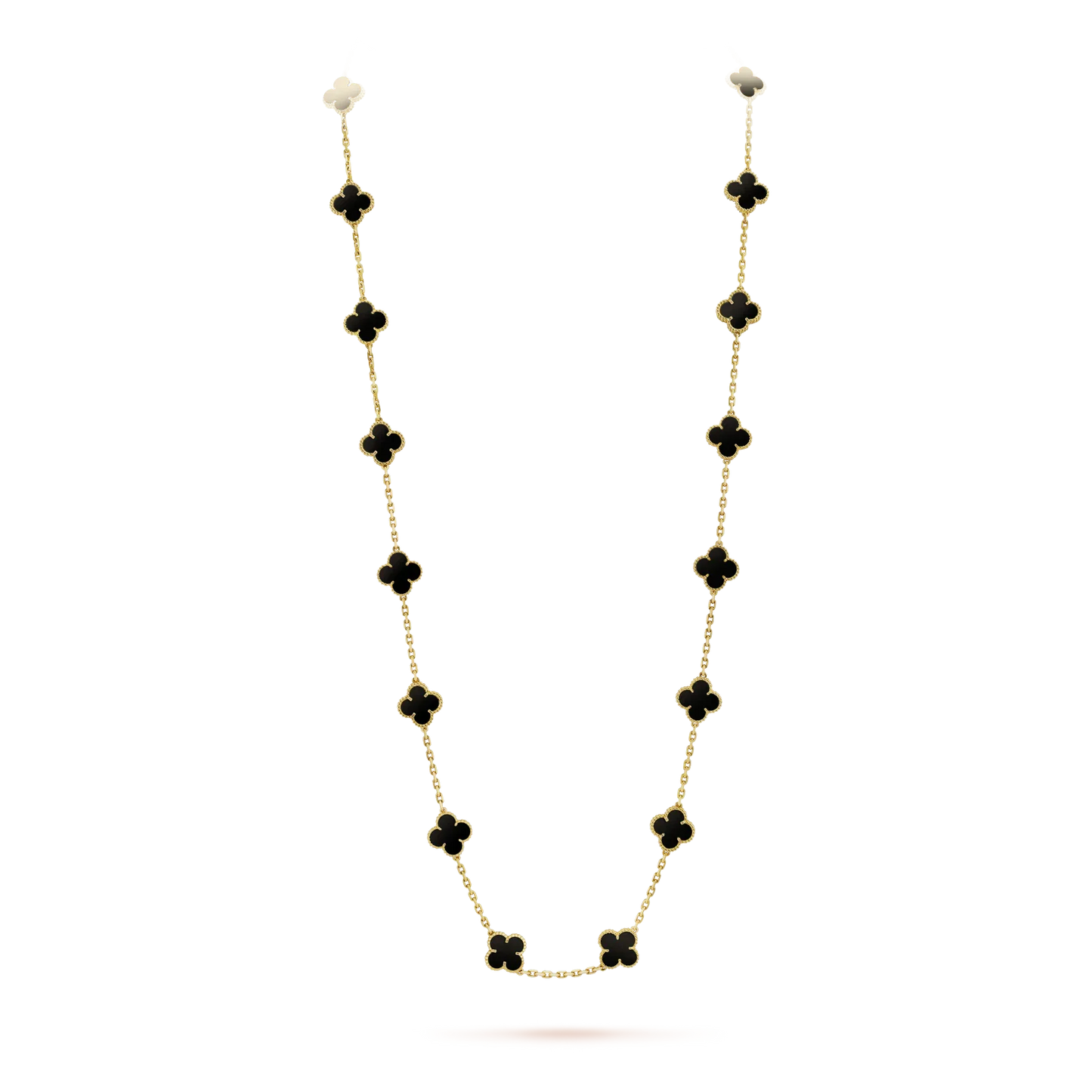 [basloveJW]CLOVER 20 MOTIVE ONYX HALSKETTE