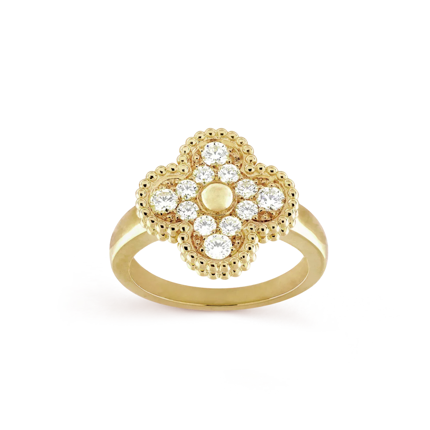 [AURORA]CLOVER DIAMOND RING