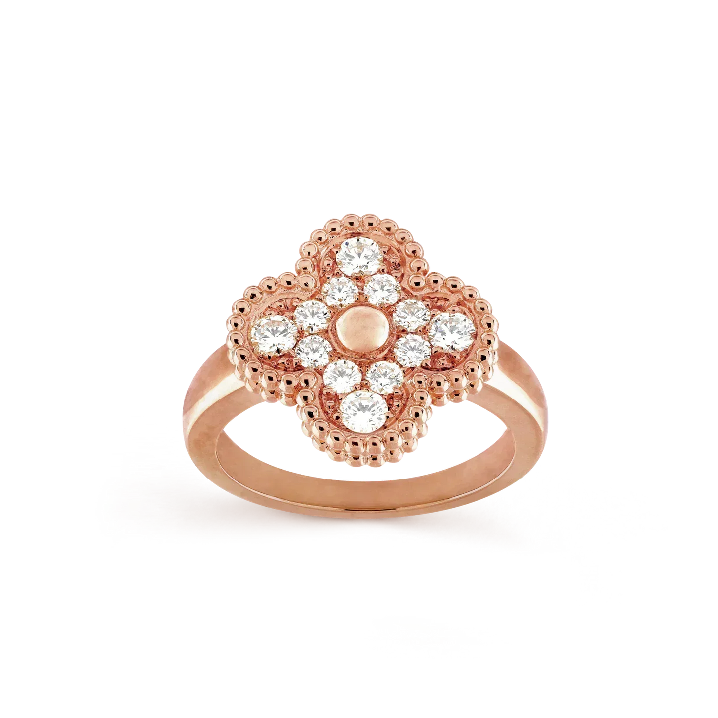 [AURORA]CLOVER DIAMOND RING