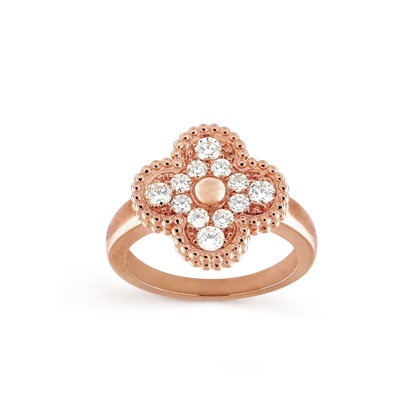 [AURORA]CLOVER DIAMOND RING
