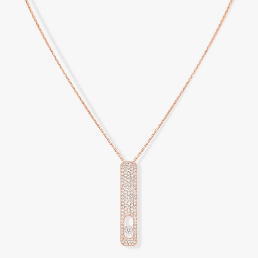 [AURORA]MY FIRST DIAMOND PAVED NECKLACE