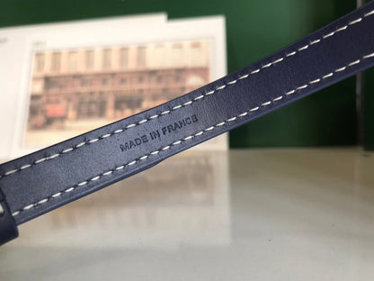 MUSE VANITY CASE 20 IN NAVY BLUE GOYARDINE CANVAS
