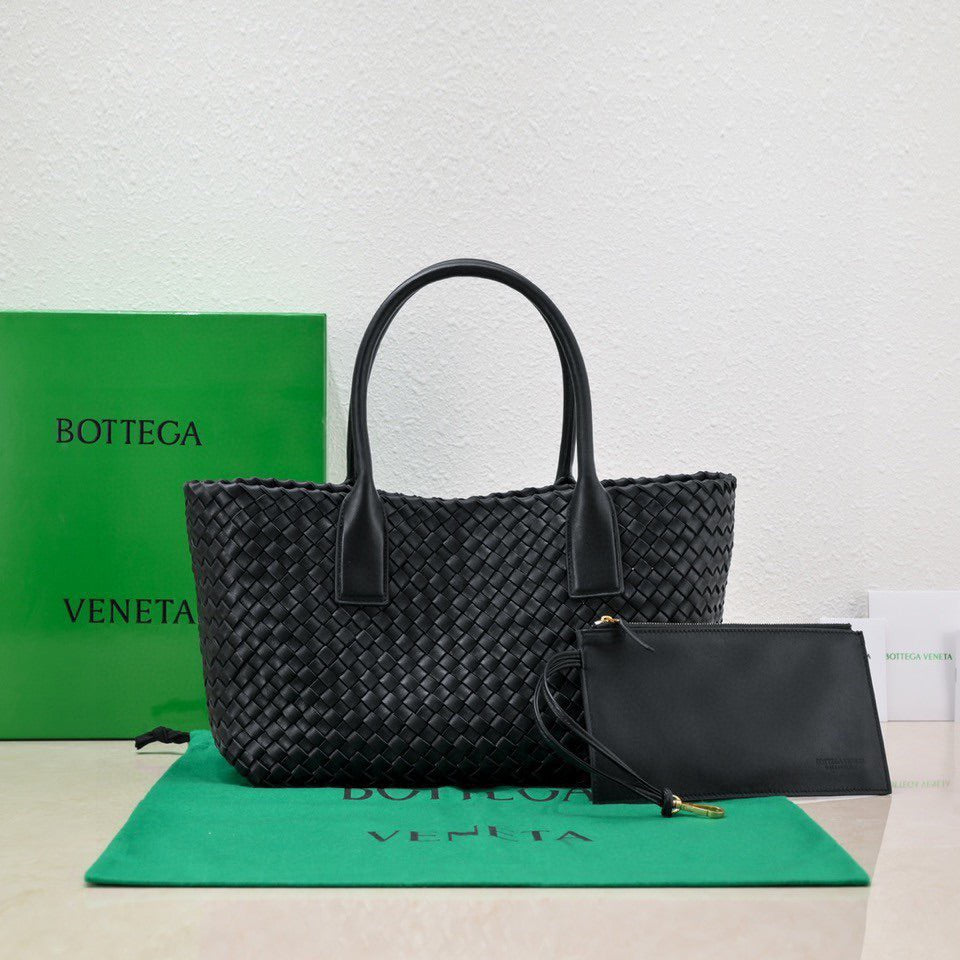 Large Cabat 45cm Black Lambskin Ghw