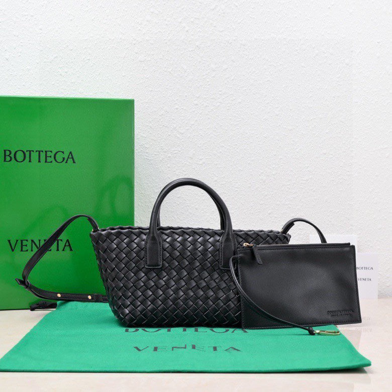 Mini Cabat 20cm Black Lambskin Ghw