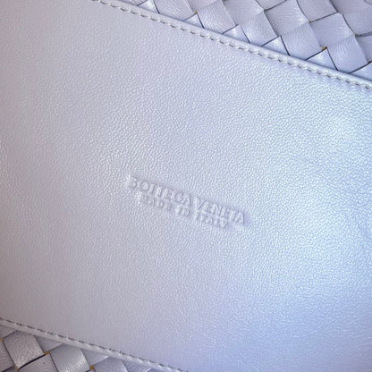 MINI CABAT 20 IN LILAC PURPLE LAMBSKIN
