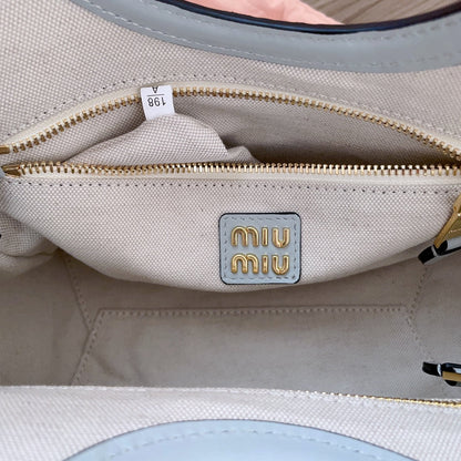 SMALL TOTE BAG 22 IN CHROME GRAY CALFSKIN