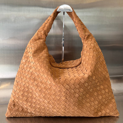 LARGE HOP 54 IN RUSSET BROWN LAMBSKIN