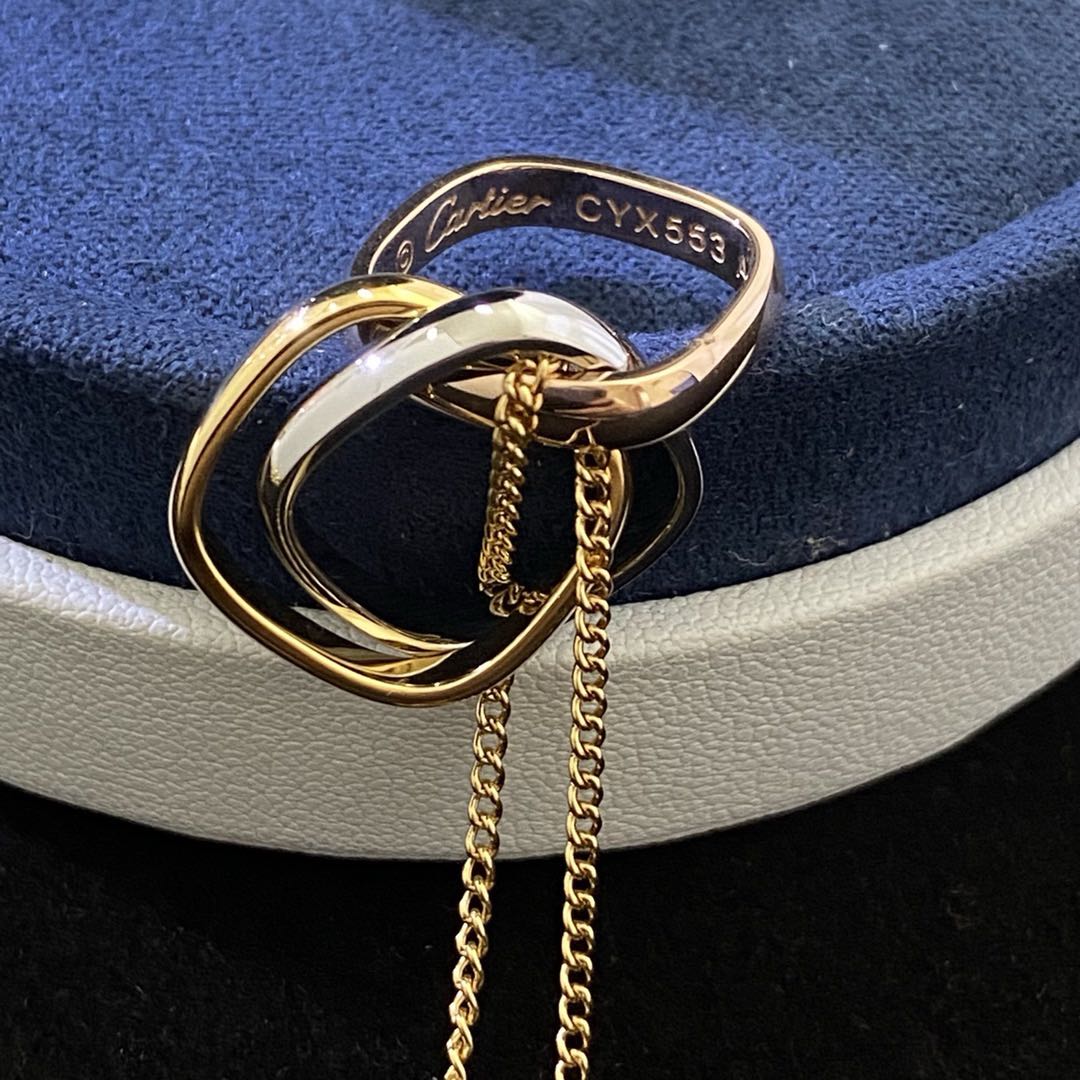 [AURORA]TRINITY HALSKETTE GOLD KLEINES MODELL