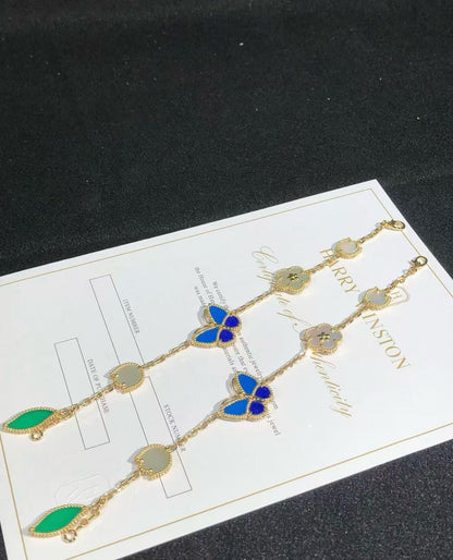 [AURORA]LUCKY SPRING GOLD BRACELET 5 MOTIF
