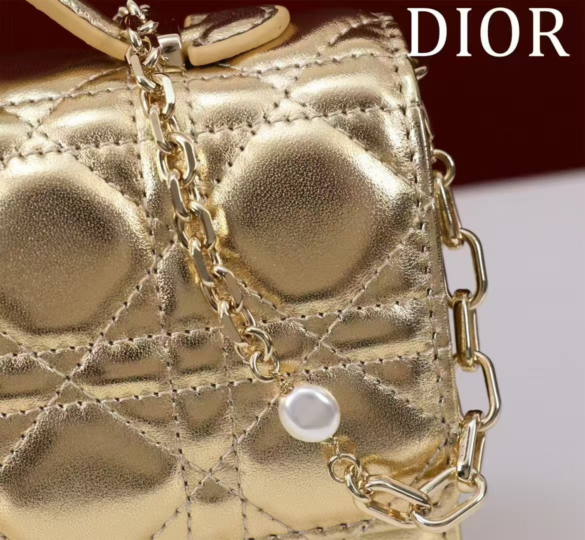 MISS PEARL CHAIN BAG LIGHT GOLD