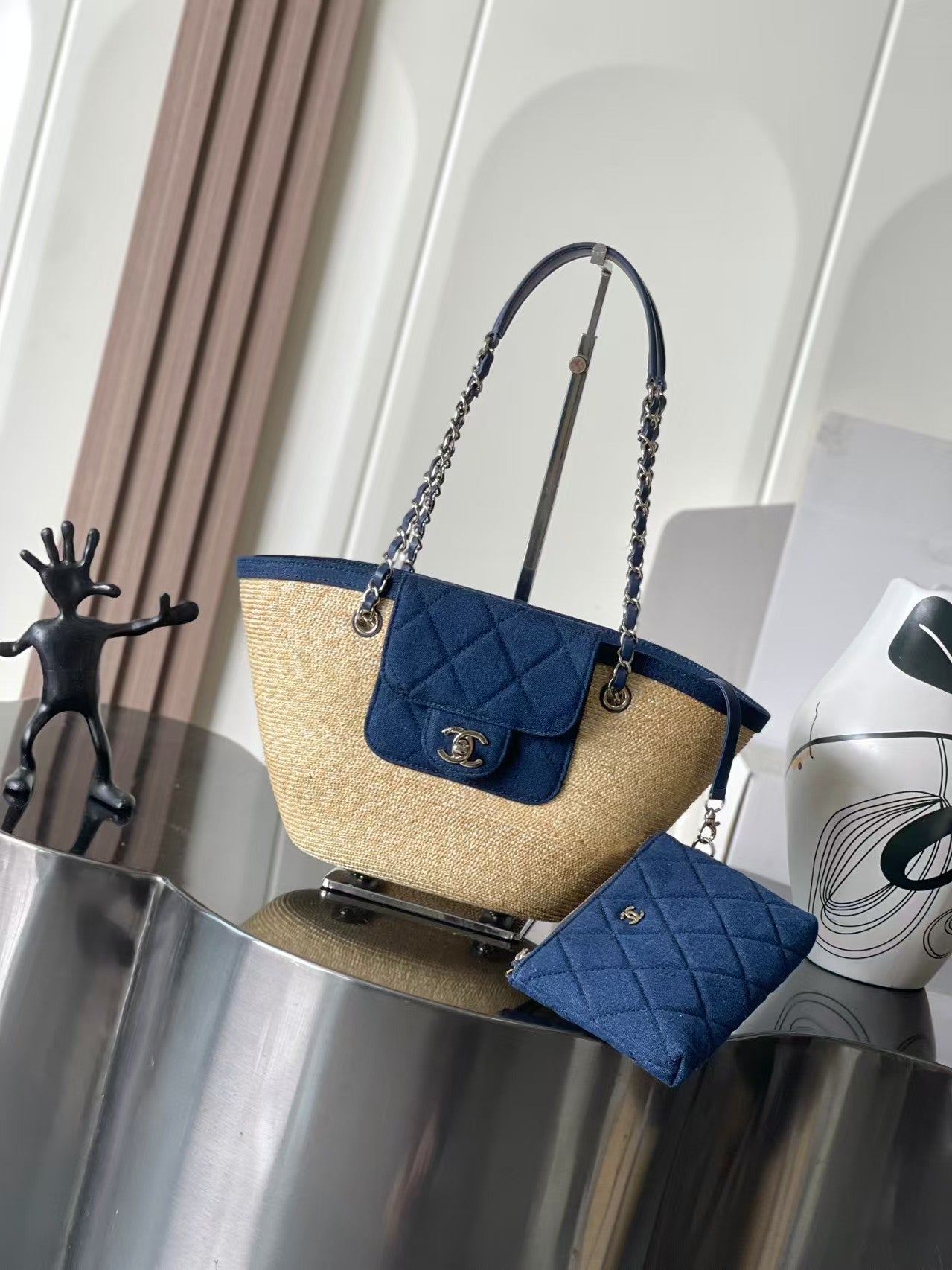CC 26C STRAW TOTE BAG SMALL SIZE