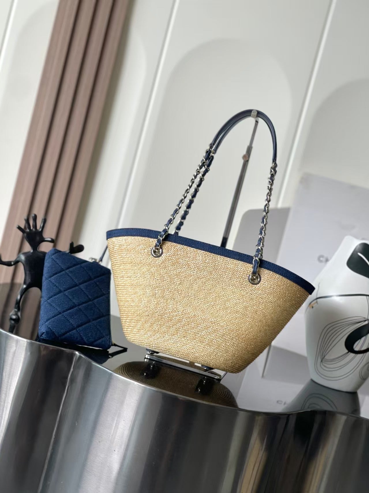 CC 26C STRAW TOTE BAG SMALL SIZE