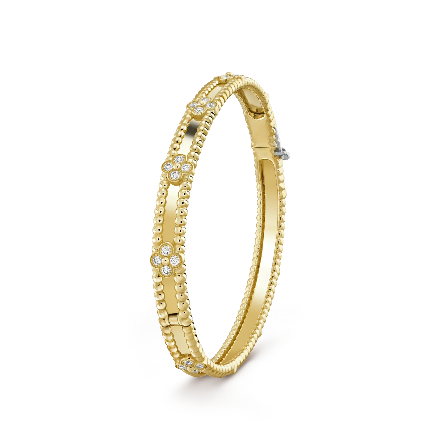 [basloveJW]CLOVER ARMBAND 4MM DIAMANTEN