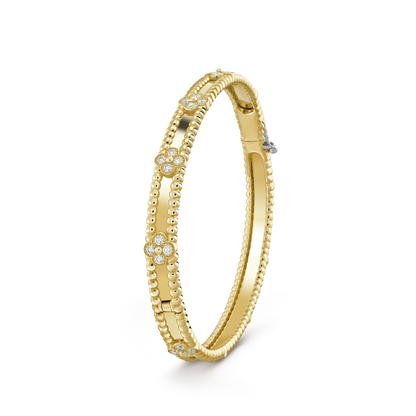 [basloveJW]CLOVER ARMBAND 4MM DIAMANTEN